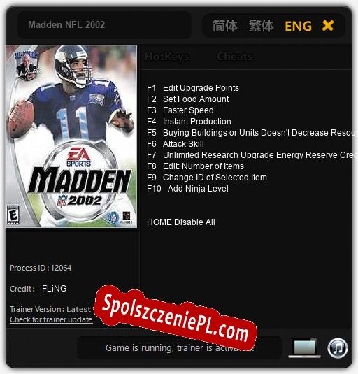 Madden NFL 2002: Treinador (V1.0.59)