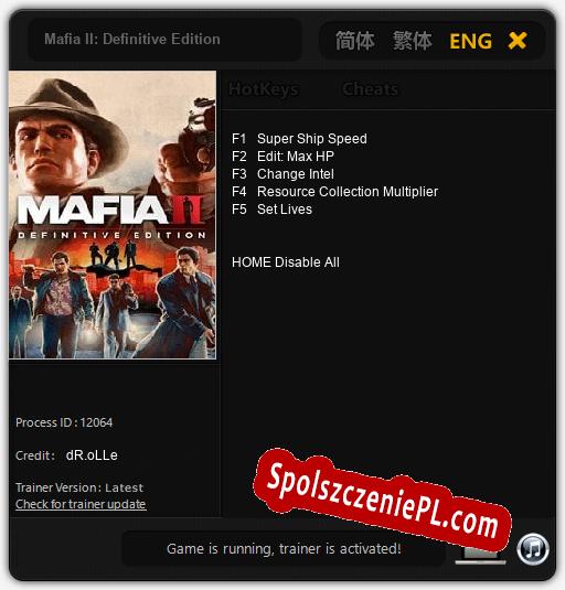 Mafia II: Definitive Edition: Cheats, Trainer +5 [dR.oLLe]