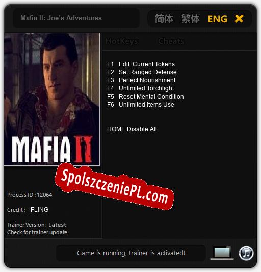 Mafia II: Joe’s Adventures: Trainer +6 [v1.6]