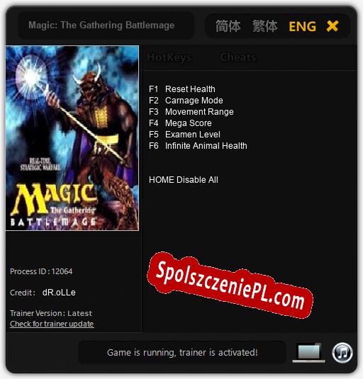 Treinador liberado para Magic: The Gathering Battlemage [v1.0.8]