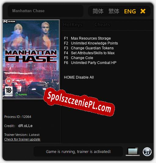 Manhattan Chase: Treinador (V1.0.2)