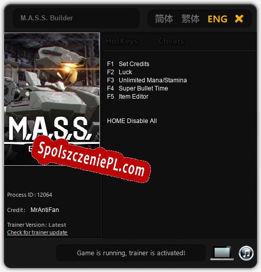 M.A.S.S. Builder: Treinador (V1.0.33)