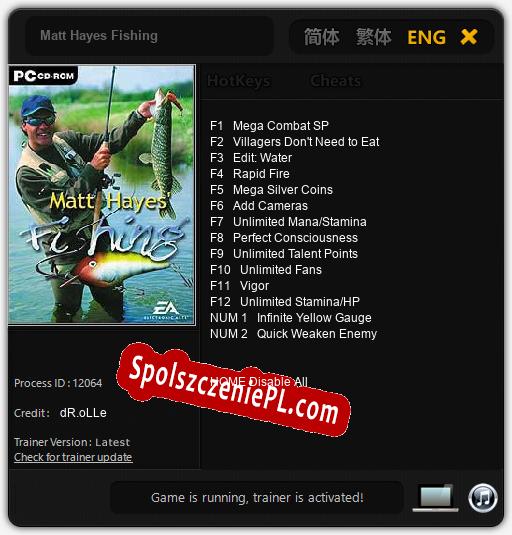 Treinador liberado para Matt Hayes Fishing [v1.0.5]