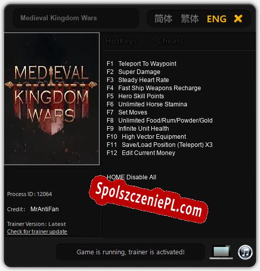 Medieval Kingdom Wars: Treinador (V1.0.39)