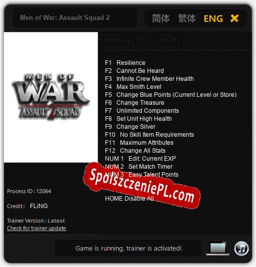 Men of War: Assault Squad 2: Cheats, Trainer +15 [FLiNG]