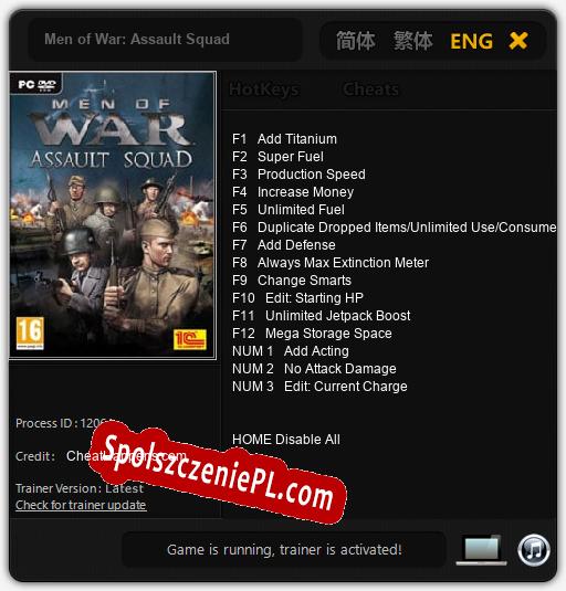 Men of War: Assault Squad: Cheats, Trainer +15 [CheatHappens.com]