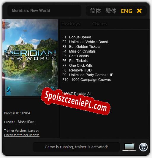 Meridian: New World: Cheats, Trainer +10 [MrAntiFan]