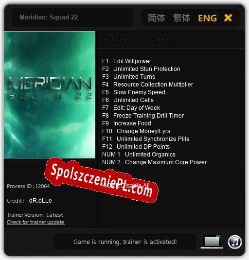 Meridian: Squad 22: Cheats, Trainer +14 [dR.oLLe]