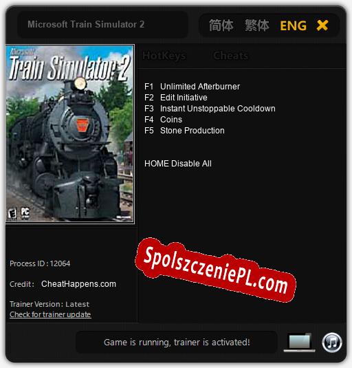 Microsoft Train Simulator 2: Treinador (V1.0.64)