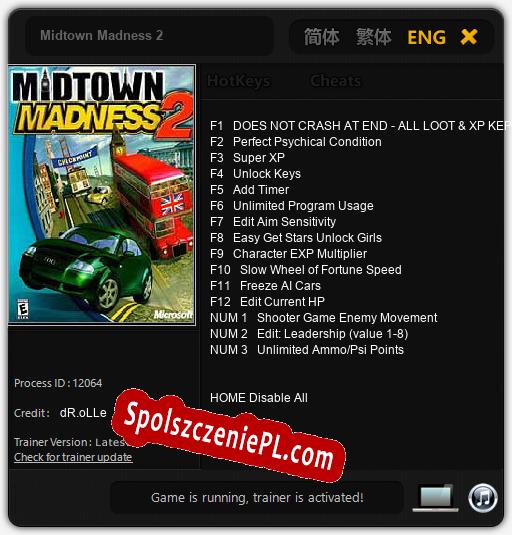 Midtown Madness 2: Cheats, Trainer +15 [dR.oLLe]