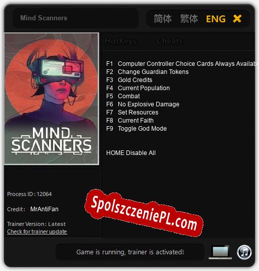 Mind Scanners: Cheats, Trainer +9 [MrAntiFan]