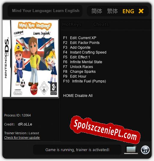 Mind Your Language: Learn English: Treinador (V1.0.21)