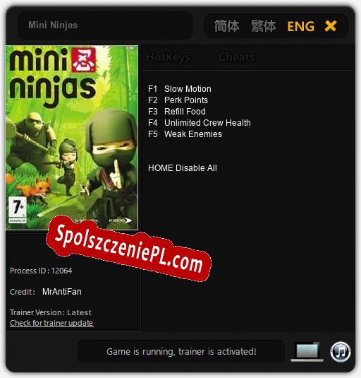 Mini Ninjas: Cheats, Trainer +5 [MrAntiFan]