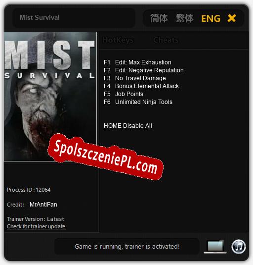 Mist Survival: Cheats, Trainer +6 [MrAntiFan]