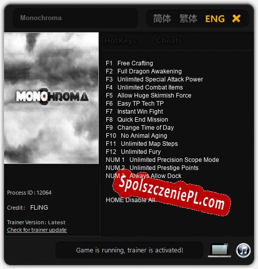 Monochroma: Cheats, Trainer +15 [FLiNG]