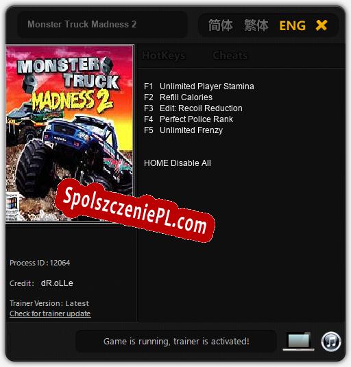 Monster Truck Madness 2: Treinador (V1.0.4)