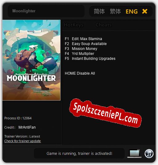 Moonlighter: Trainer +5 [v1.3]