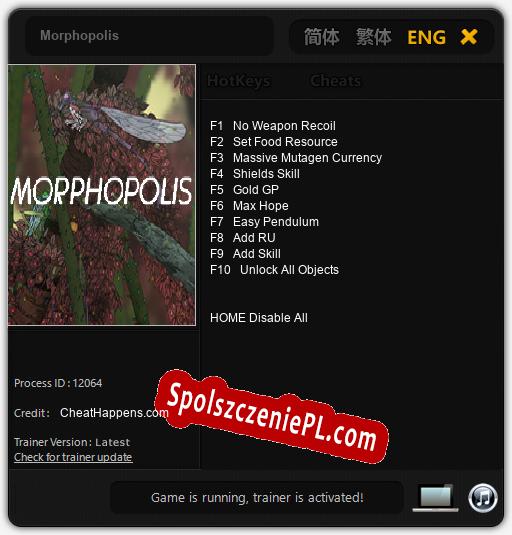 Morphopolis: Cheats, Trainer +10 [CheatHappens.com]