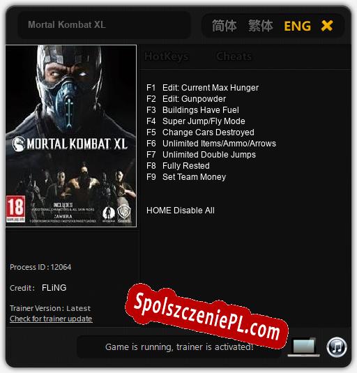 Mortal Kombat XL: Trainer +9 [v1.3]