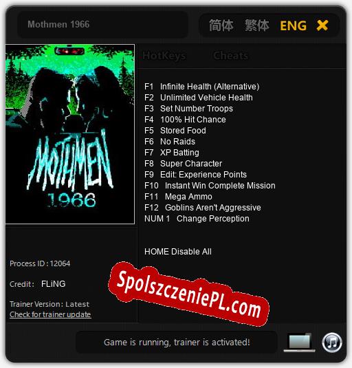Mothmen 1966: Cheats, Trainer +13 [FLiNG]