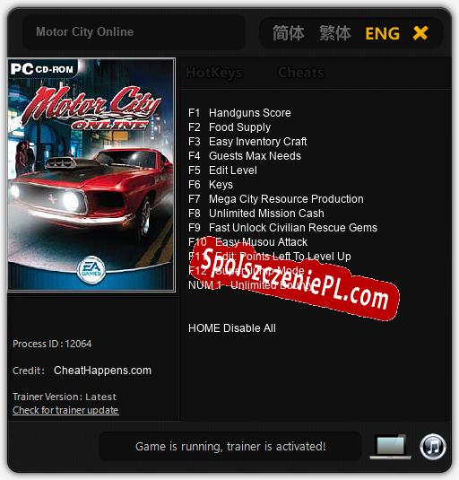 Motor City Online: Trainer +13 [v1.2]