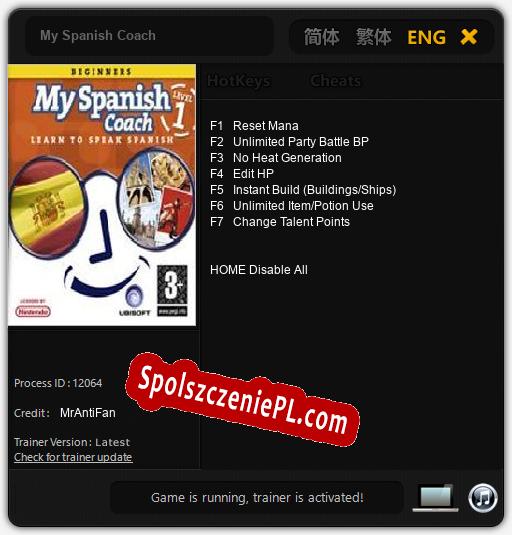 Treinador liberado para My Spanish Coach [v1.0.3]