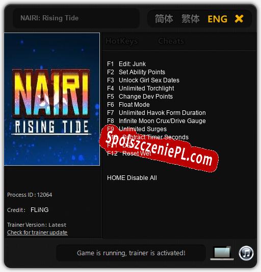 NAIRI: Rising Tide: Treinador (V1.0.84)