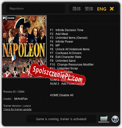 Napoleon: Cheats, Trainer +15 [MrAntiFan]