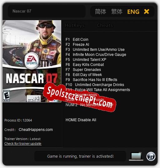 Nascar 07: Treinador (V1.0.11)