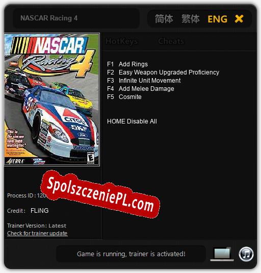 NASCAR Racing 4: Trainer +5 [v1.7]