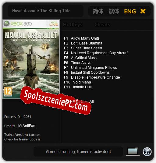 Naval Assault: The Killing Tide: Cheats, Trainer +11 [MrAntiFan]