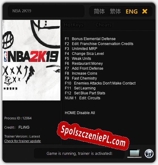 NBA 2K19: Cheats, Trainer +13 [FLiNG]