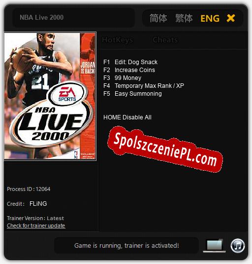 Treinador liberado para NBA Live 2000 [v1.0.3]