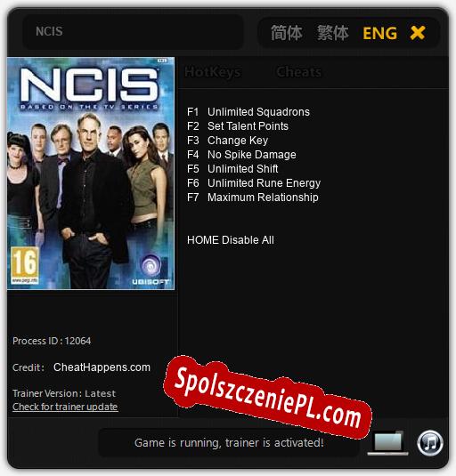 NCIS: Cheats, Trainer +7 [CheatHappens.com]