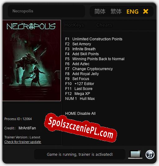 Necropolis: Cheats, Trainer +13 [MrAntiFan]