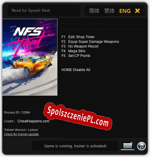 Need for Speed: Heat: Cheats, Trainer +5 [CheatHappens.com]