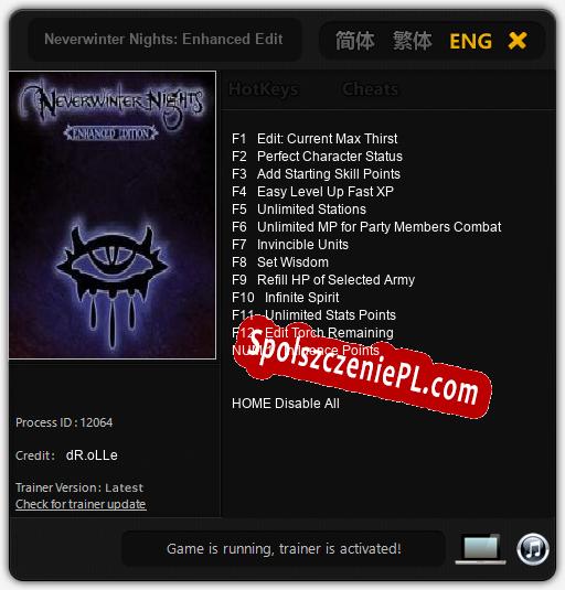 Neverwinter Nights: Enhanced Edition: Trainer +13 [v1.6]