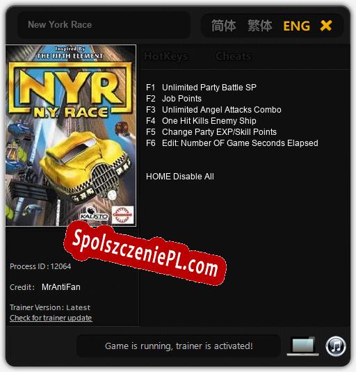 Treinador liberado para New York Race [v1.0.9]