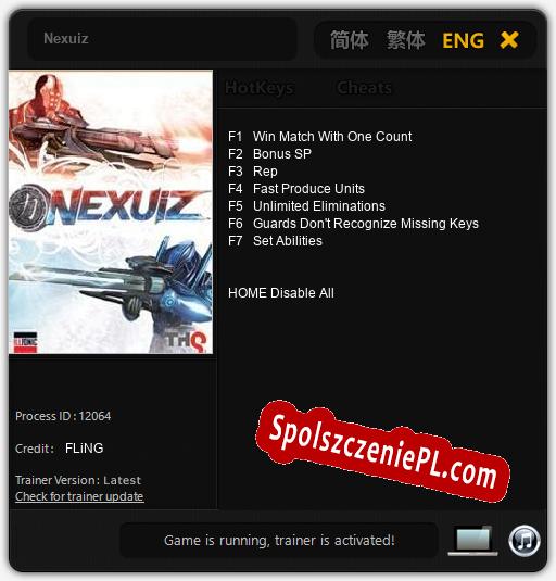 Nexuiz: Trainer +7 [v1.8]