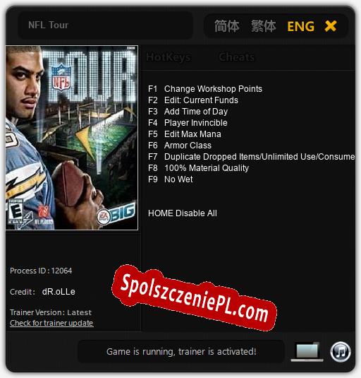 NFL Tour: Trainer +9 [v1.1]