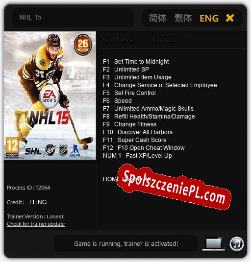 Treinador liberado para NHL 15 [v1.0.1]