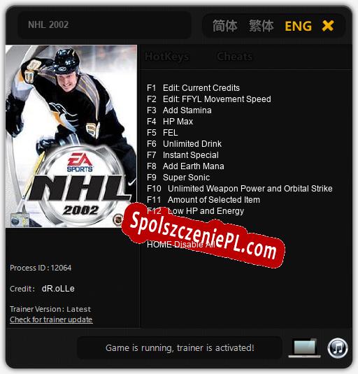 NHL 2002: Treinador (V1.0.5)