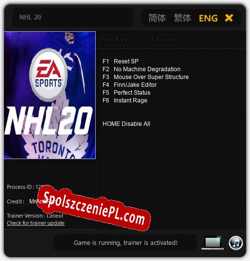 NHL 20: Treinador (V1.0.39)