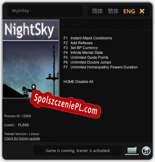 NightSky: Trainer +7 [v1.5]