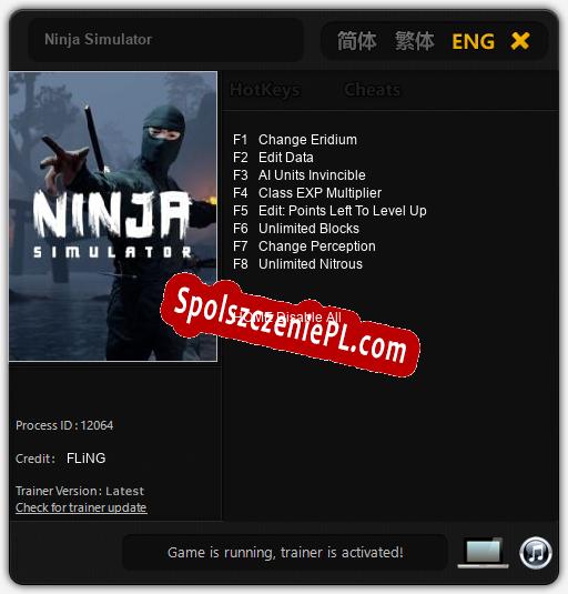 Ninja Simulator: Cheats, Trainer +8 [FLiNG]