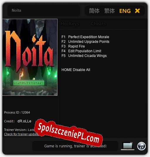 Noita: Cheats, Trainer +5 [dR.oLLe]