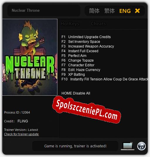 Nuclear Throne: Trainer +10 [v1.9]