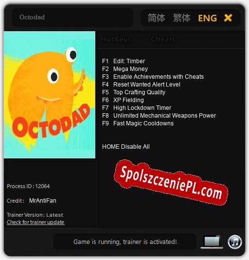 Octodad: Trainer +9 [v1.7]