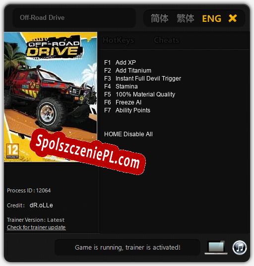 Off-Road Drive: Treinador (V1.0.43)