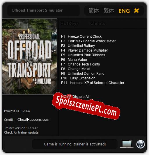 Offroad Transport Simulator: Cheats, Trainer +11 [CheatHappens.com]